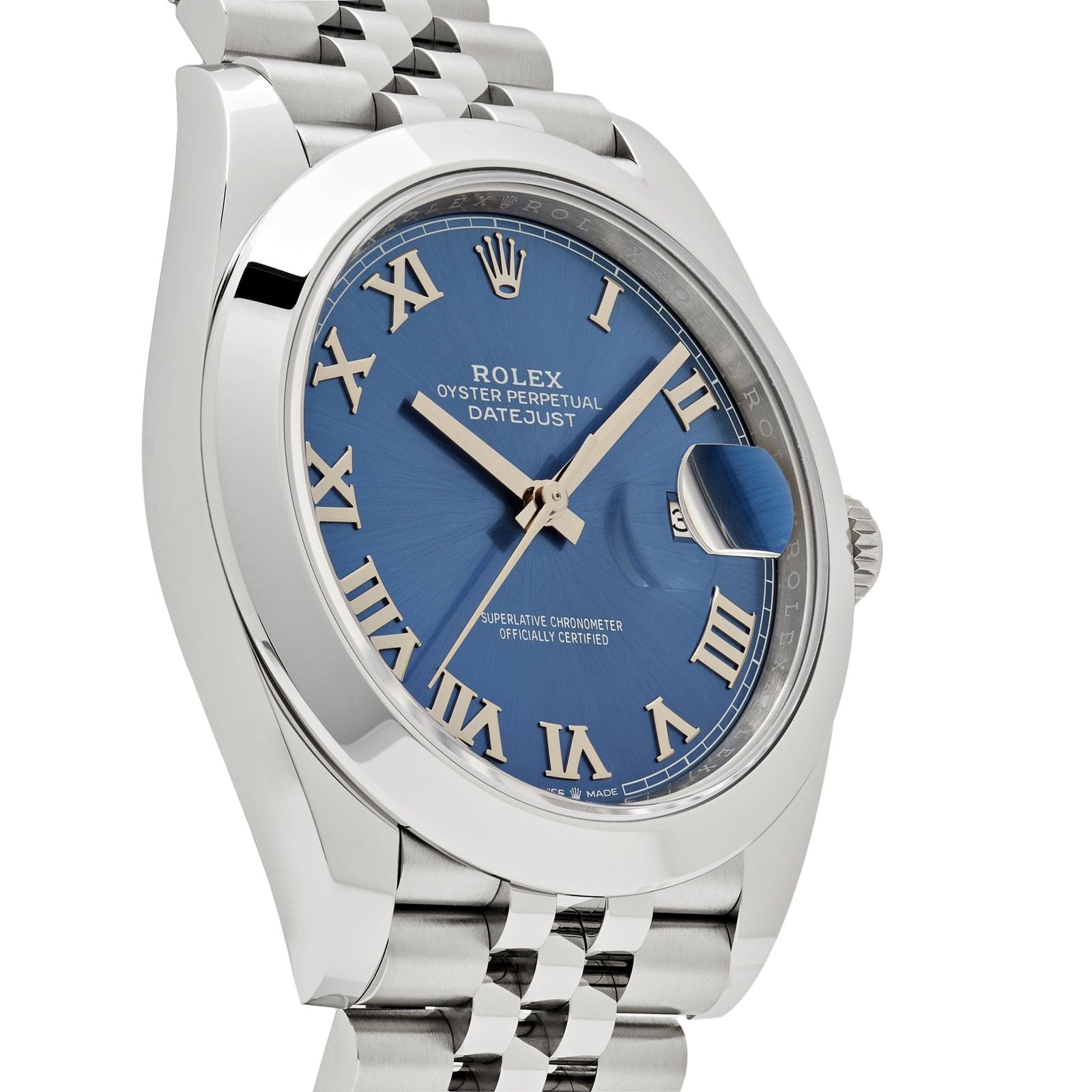 Rolex Datejust 41 126300 Stainless Steel Blue Roman Dial Jubilee (2025) - Image 6