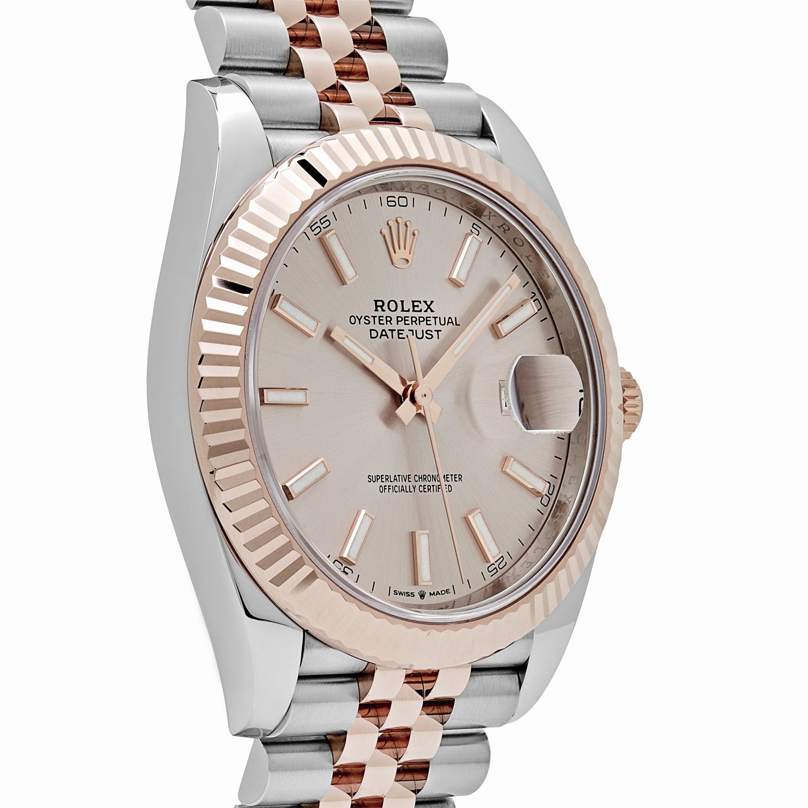 Rolex Datejust 41 126331 Rose Gold Stainless Steel Sundust Dial Jubilee (2024) - Image 4