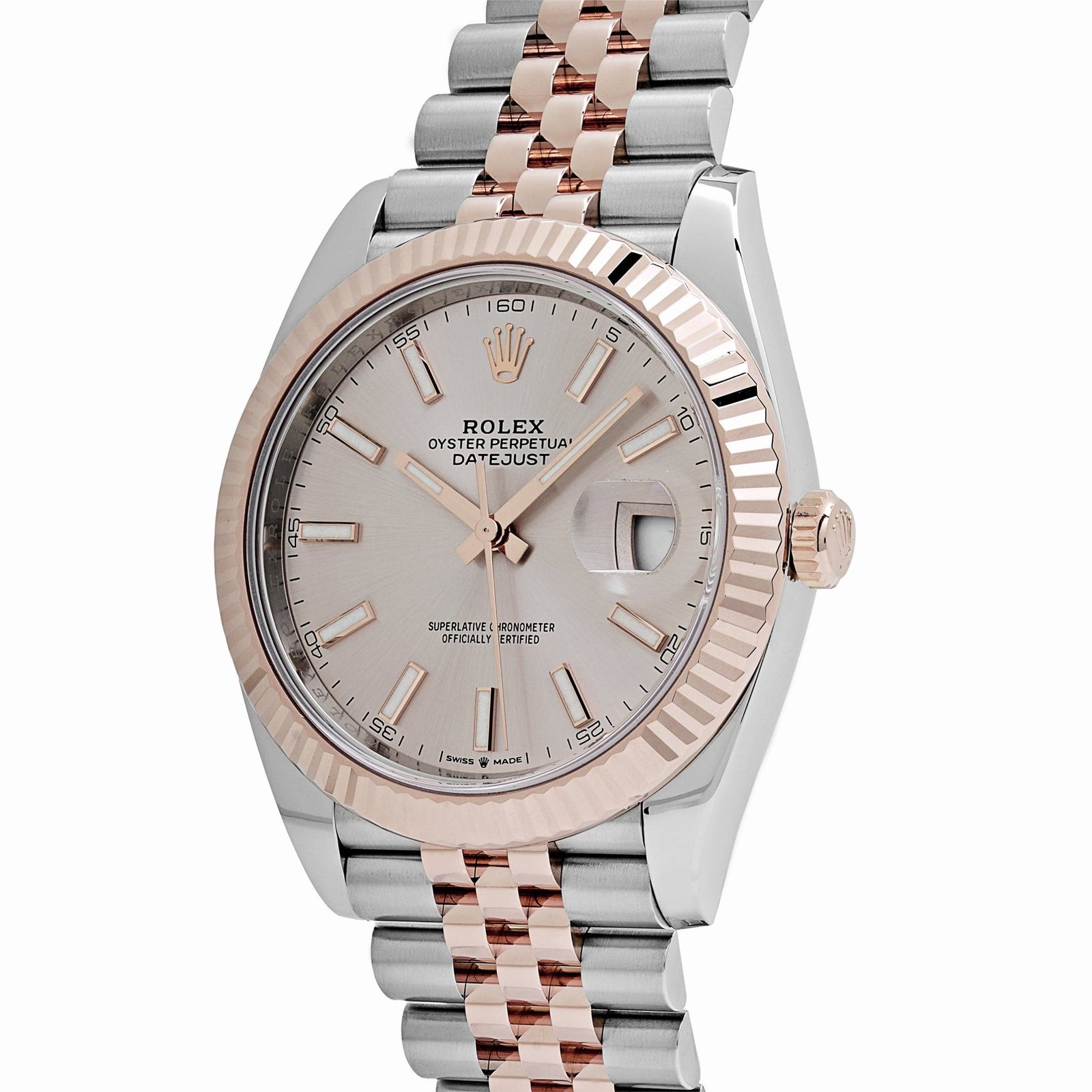 Rolex Datejust 41 126331 Rose Gold Stainless Steel Sundust Dial Jubilee (2024) - Image 3