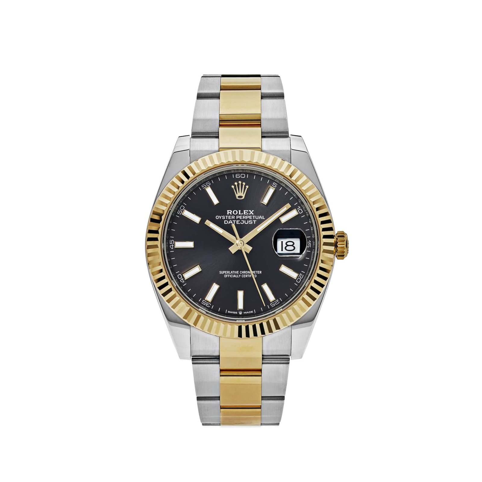 Rolex Datejust 41 126333 Yellow Gold Stainless Steel Black Dial Oyster (2026)