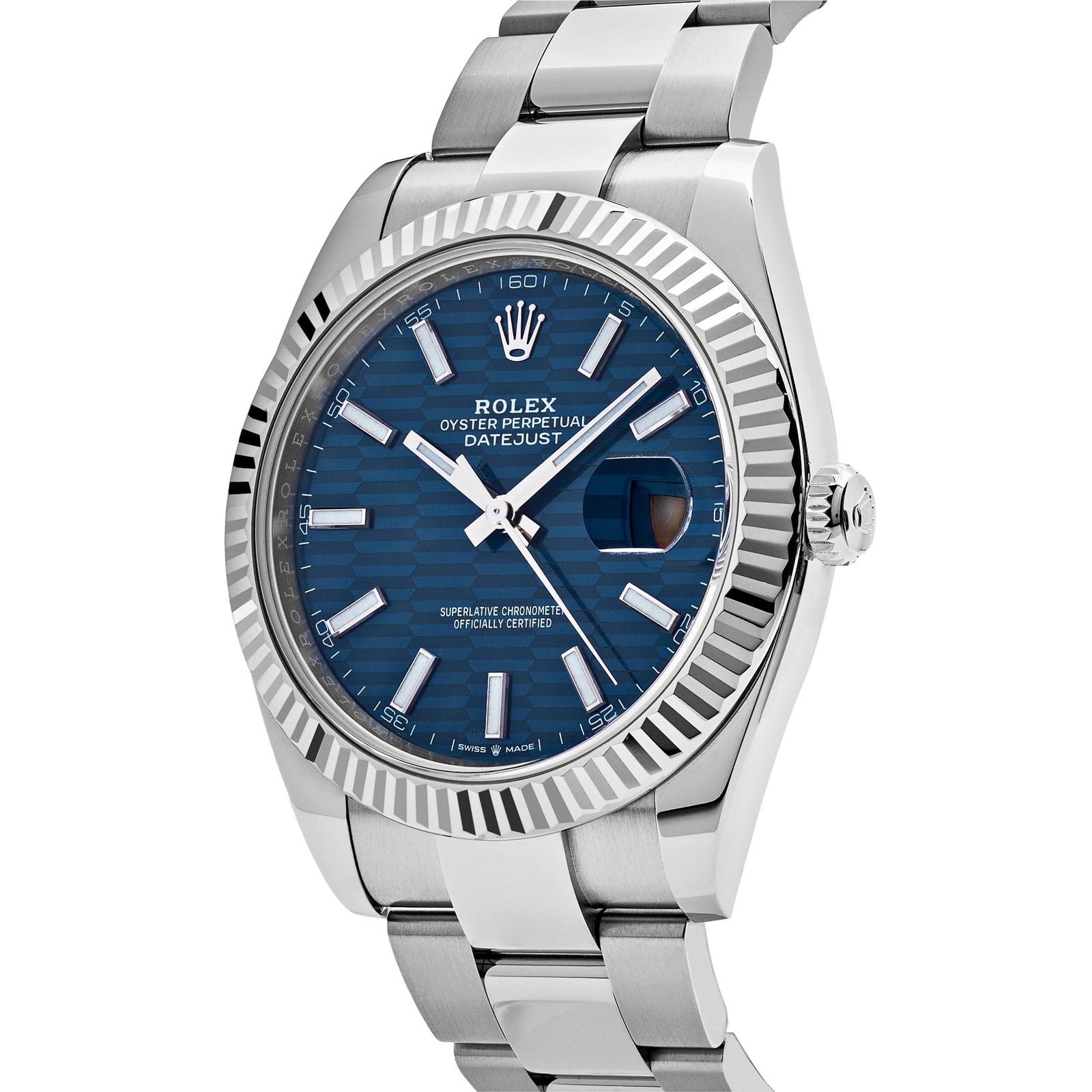 Rolex Datejust 41 126334 Stainless Steel Fluted Motif Blue Dial Oyster (2023) - Image 3