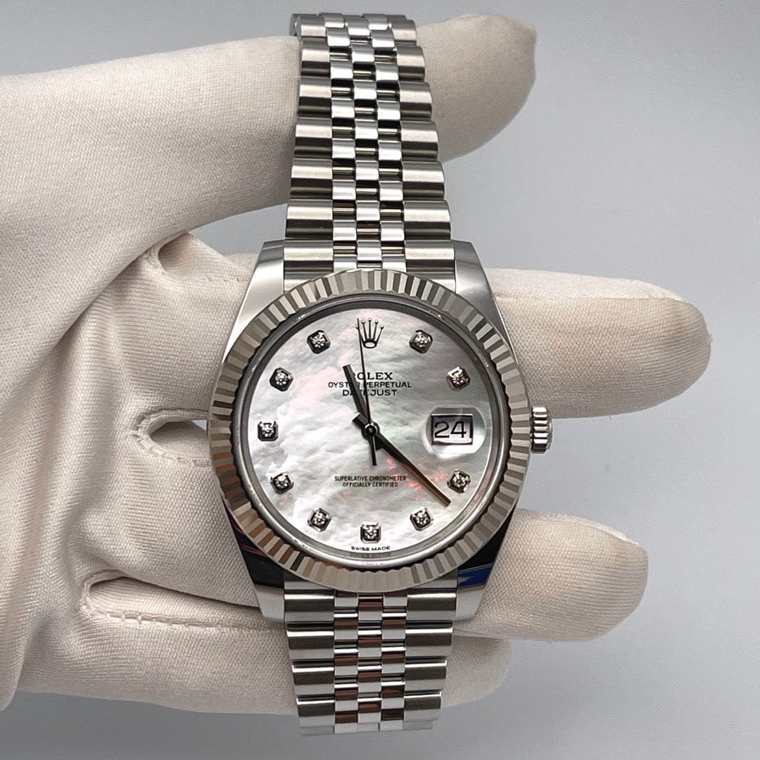 Rolex Datejust 41 126334 Stainless Steel Diamond Mother Of Pearl Dial Jubilee - Image 2
