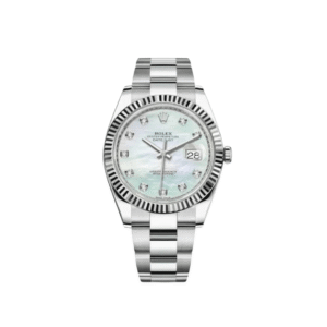 Rolex Datejust 41 126334 Stainless Steel Diamond Mother Of Pearl Dial