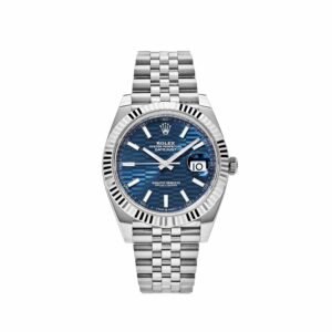 Rolex Datejust 41 126334 Stainless Steel Fluted Motif Blue Dial Jubilee