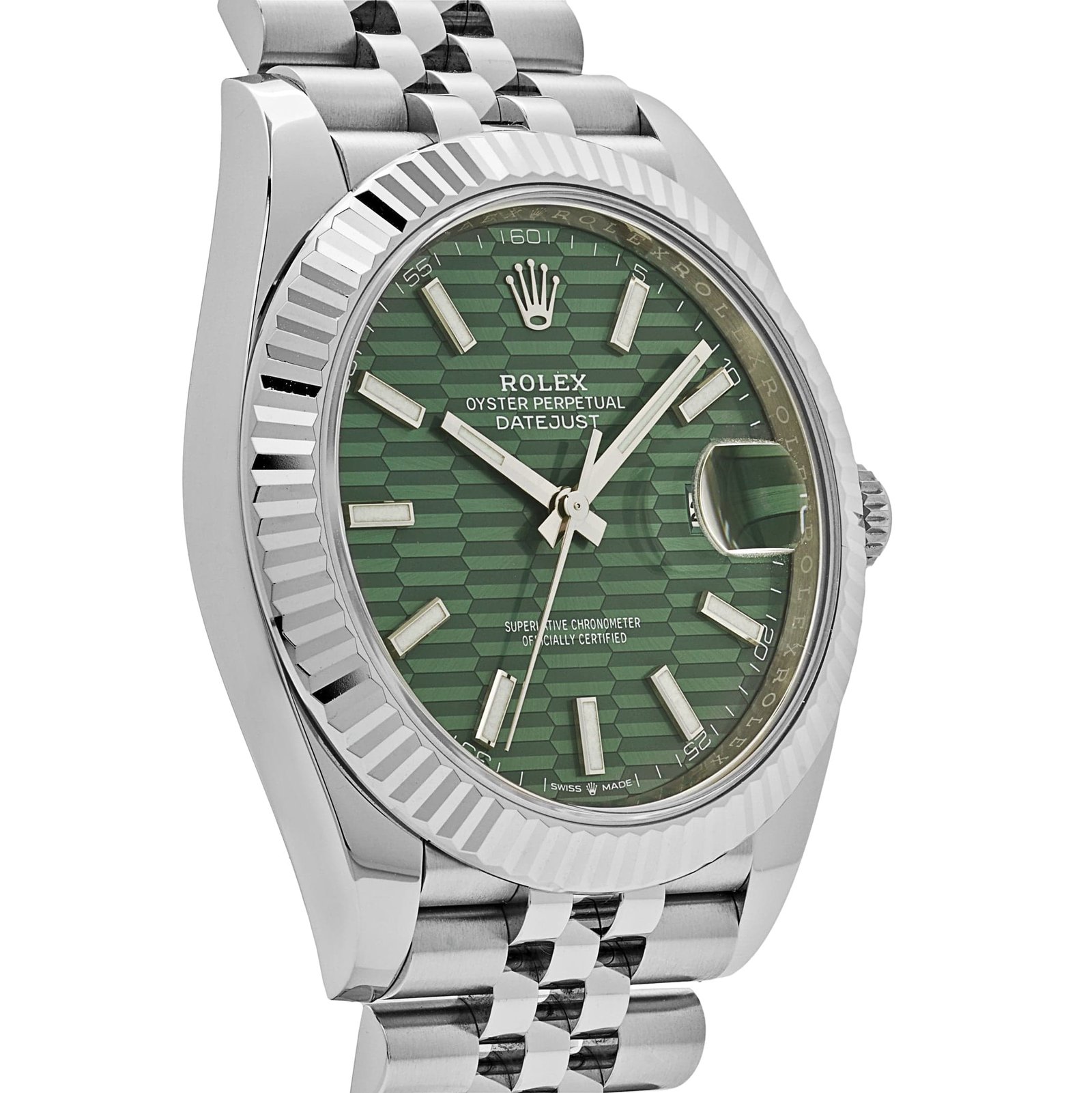 Rolex Datejust 41 126334 Stainless Steel Green Motif Dial Jubilee - Image 3