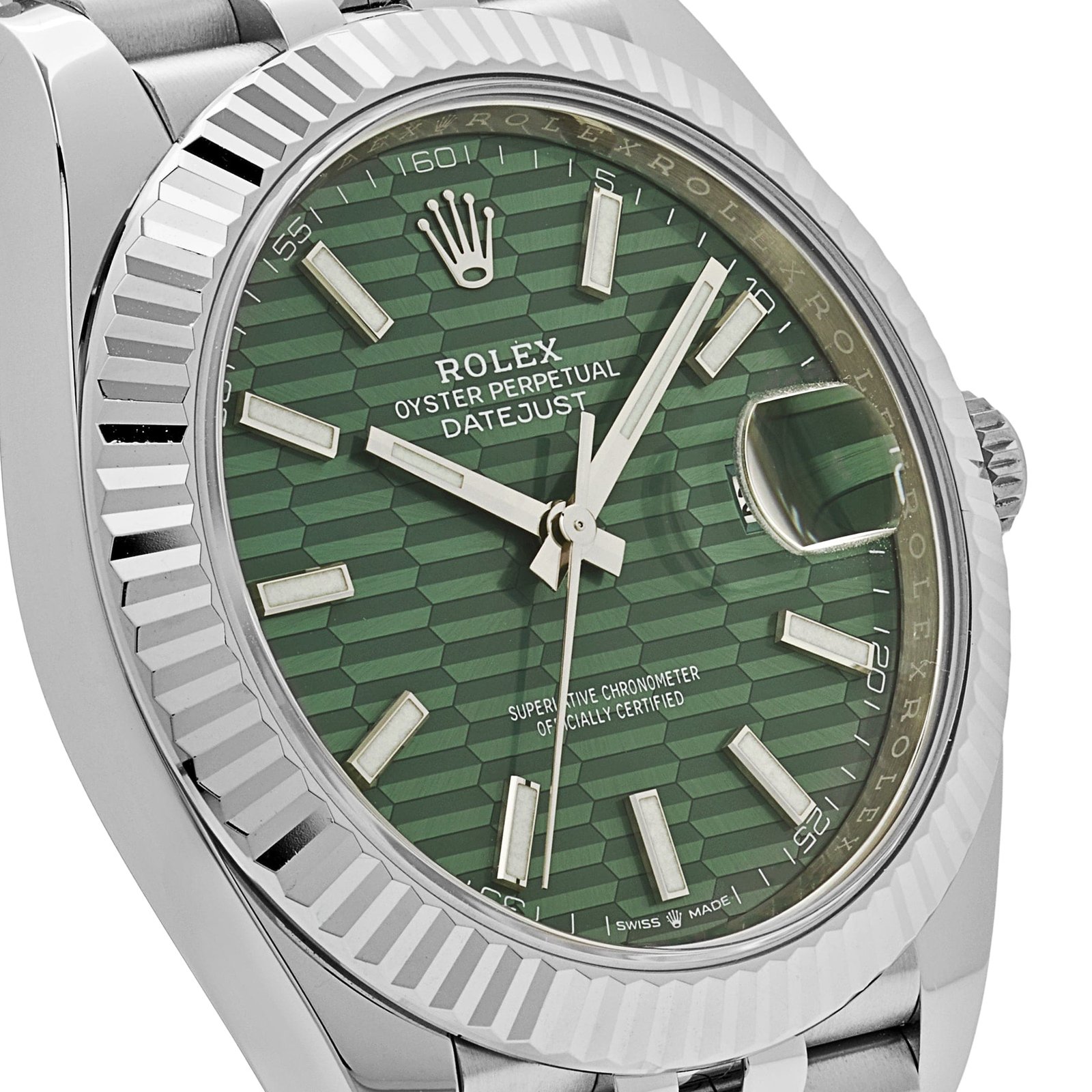 Rolex Datejust 41 126334 Stainless Steel Green Motif Dial Jubilee - Image 5