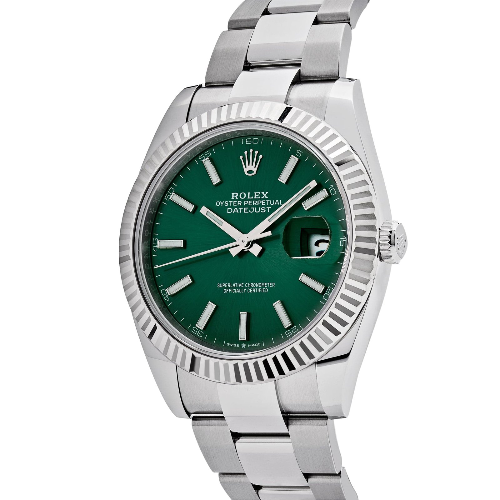 Rolex Datejust 41 126334 Stainless Steel Mint Green Dial Oyster (2026) - Image 3