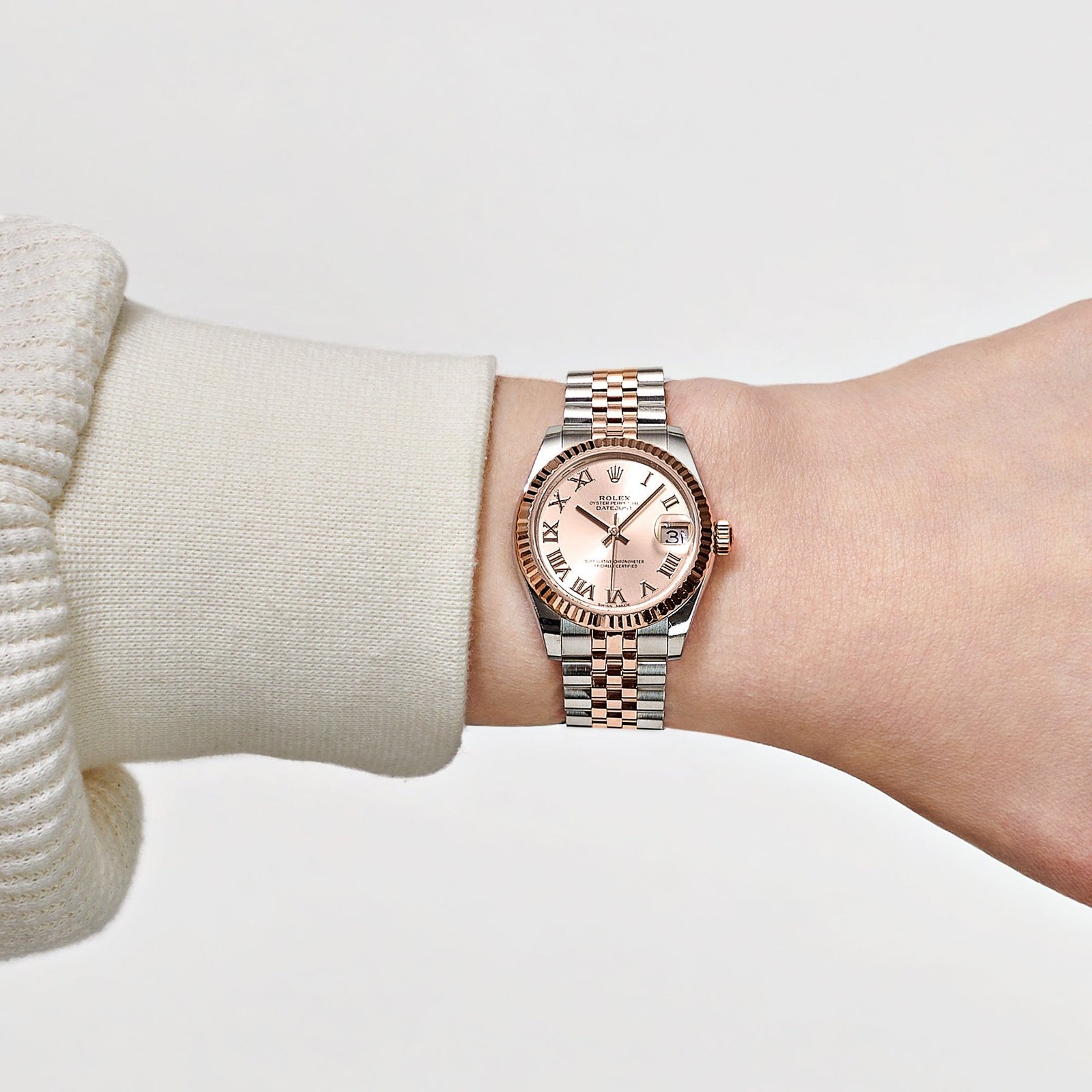 Rolex Datejust 31 178271 'Ladies' Rose Gold Stainless Steel Sundust Dial - Image 2