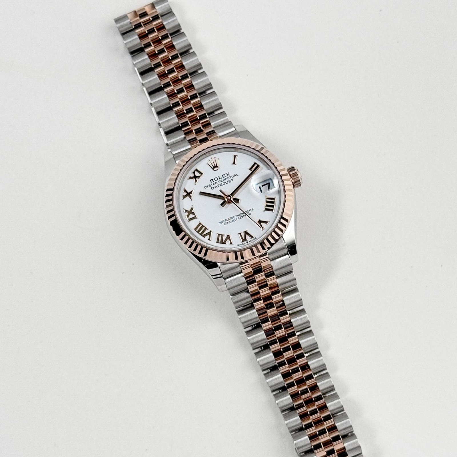 Rolex Datejust 31 278271 'Ladies' Stainless Steel Rose Gold White Roman Numerals Dial (2025) - Image 2