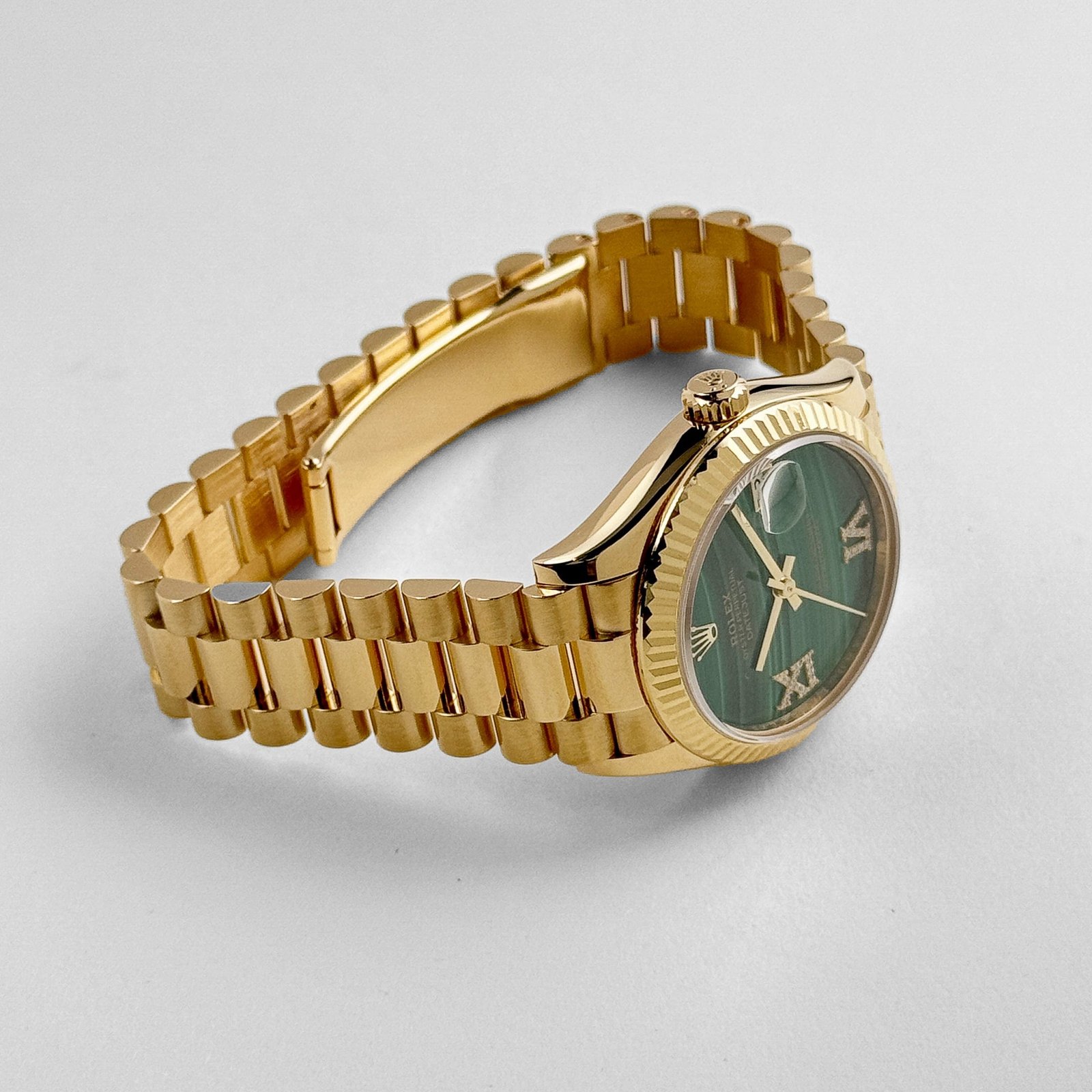 Rolex Datejust 31 278278 'Ladies' Yellow Gold Malachite Diamond Dial - Image 4