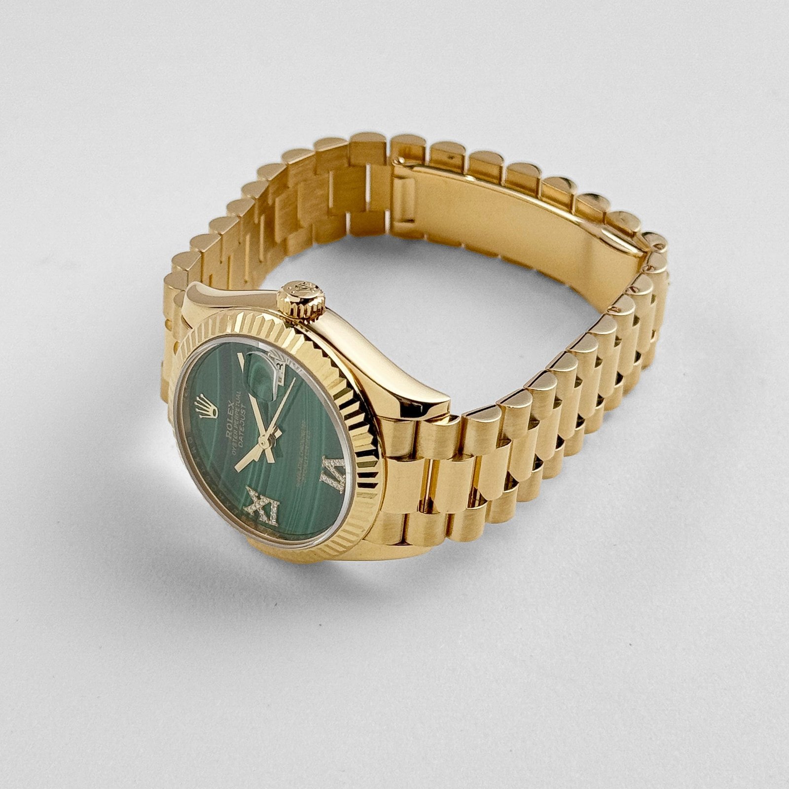 Rolex Datejust 31 278278 'Ladies' Yellow Gold Malachite Diamond Dial - Image 5