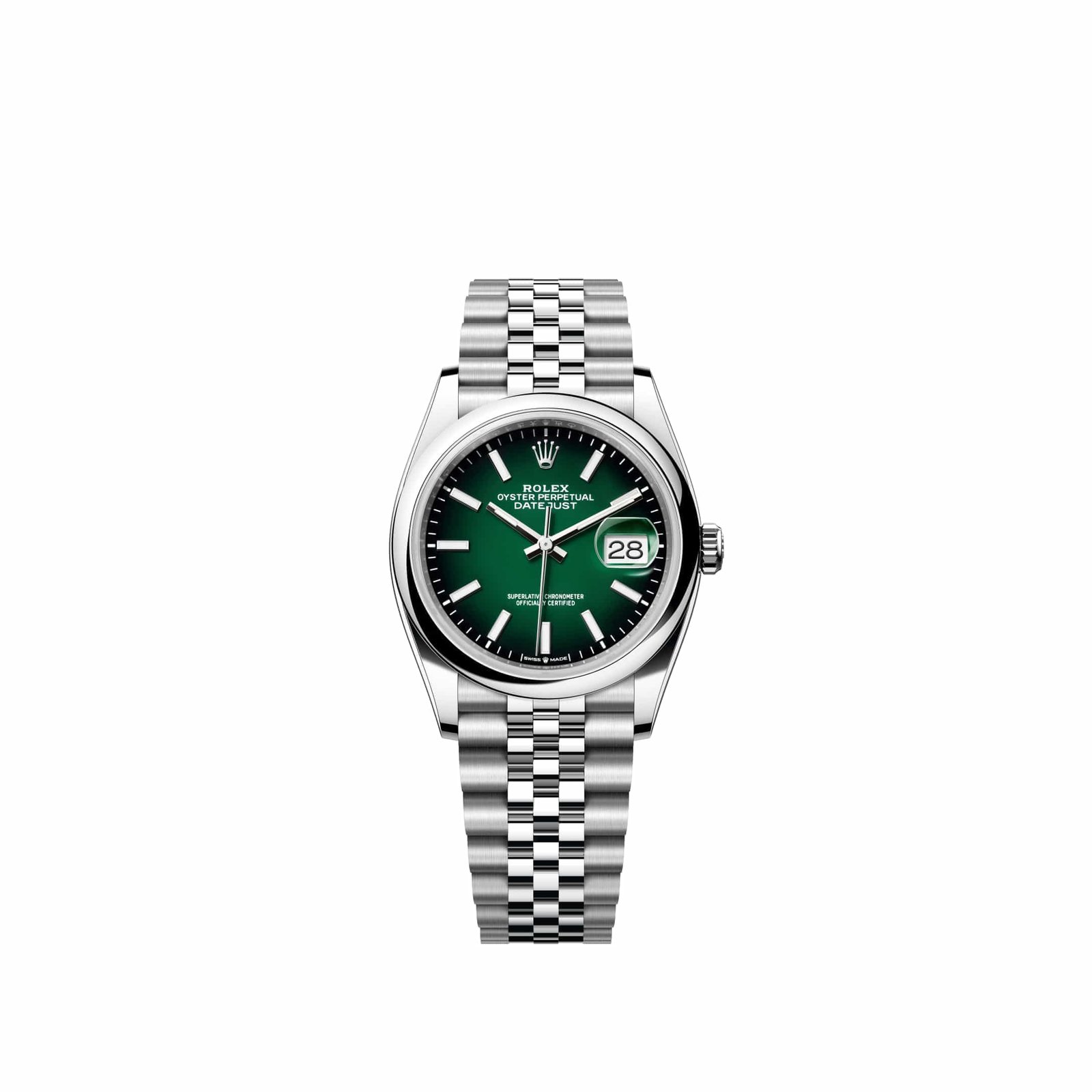 Rolex Datejust 36 126200 Stainless Steel Green Ombre Dial Jubilee (2026)