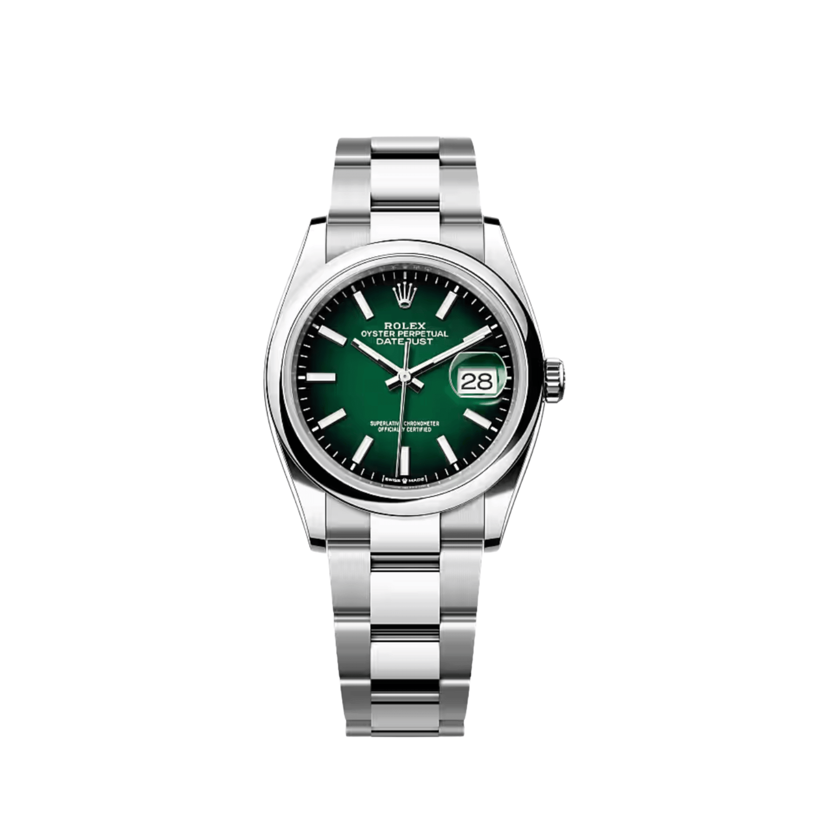 Rolex Datejust 36 126200 Stainless Steel Green Ombré Dial Oyster (2026)
