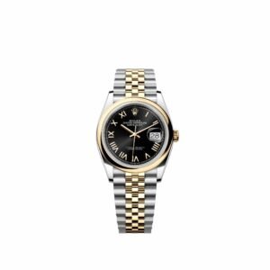 Rolex Datejust 36 126203 Yellow Gold Stainless Steel Black Roman Dial Jubilee (2026)