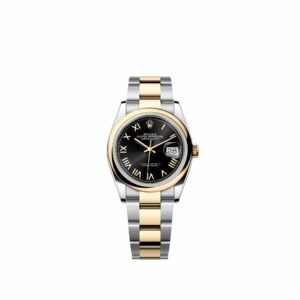 Rolex Datejust 36 126203 Yellow Gold Stainless Steel Black Roman Dial Oyster (2026)