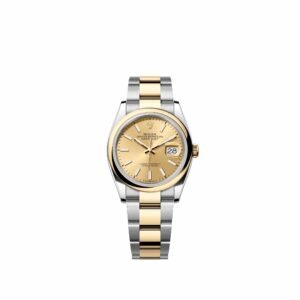 Rolex Datejust 36 126203 Yellow Gold Stainless Steel Champagne Dial Oyster (2026)