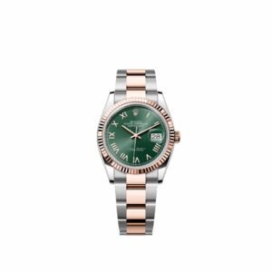 Rolex Datejust 36 126231 Rose Gold Stainless Steel Mint Green Roman Dial Oyster (2026)