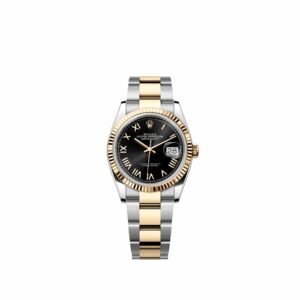 Rolex Datejust 36 126233 Yellow Gold Stainless Steel Black Roman Dial Oyster (2026)