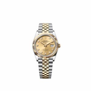 Rolex Datejust 36 126233 Yellow Gold Stainless Steel Champagne Diamond Dial Jubilee (2026)