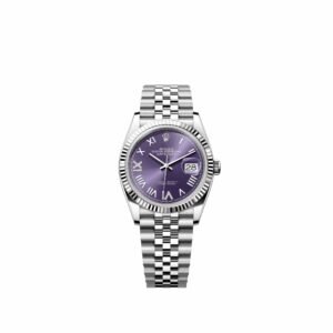 Rolex Datejust 36 126234 Stainless Steel Aubergine Diamond Roman Dial Jubilee (2026)