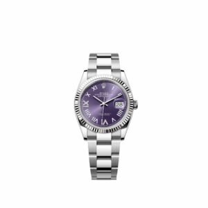 Rolex Datejust 36 126234 Stainless Steel Aubergine Diamond Roman Dial Oyster (2026)