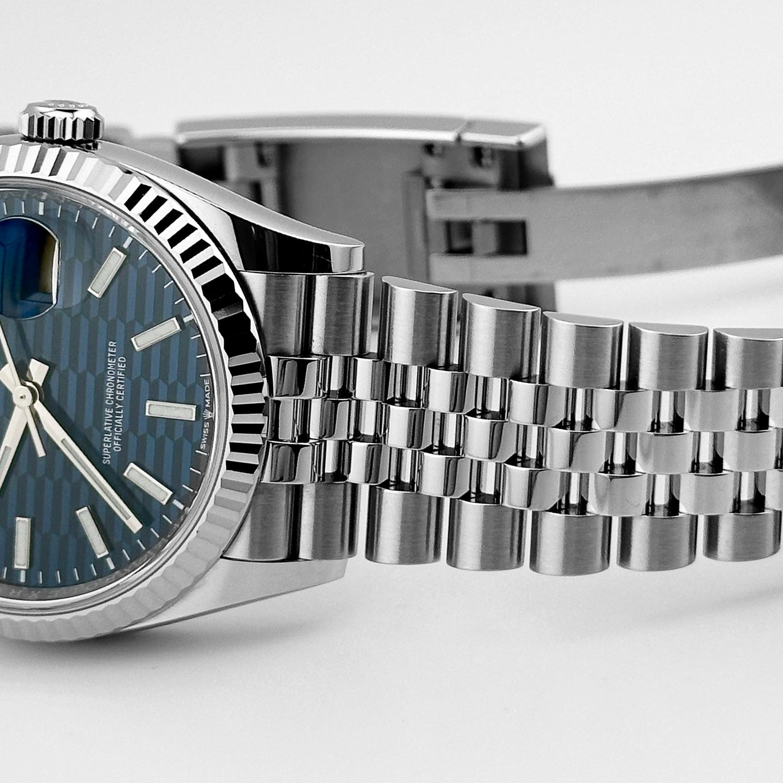 Rolex Datejust 36 126234 Stainless Steel Blue Motif Dial Jubilee (2023) - Image 7