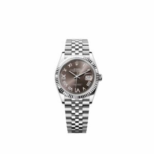 Rolex Datejust 36 126234 Stainless Steel Dark Grey Diamond Roman Dial Jubilee (2026)