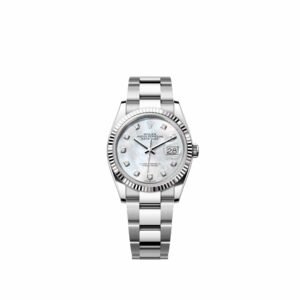 Rolex Datejust 36 126234 Stainless Steel White Mother of Pearl Diamond Dial Oyster (2026)