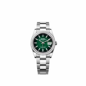 Rolex Datejust 36 126284RBR Stainless Steel Green Ombre Dial Oyster Diamond Bezel (2026)