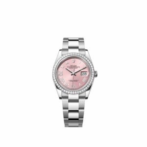 Rolex Datejust 36 126284RBR Stainless Steel Pink Diamond Roman Dial Oyster Diamond Bezel (2026)
