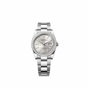 Rolex Datejust 36 126284RBR Stainless Steel Silver Dial Oyster Diamond Bezel (2026)