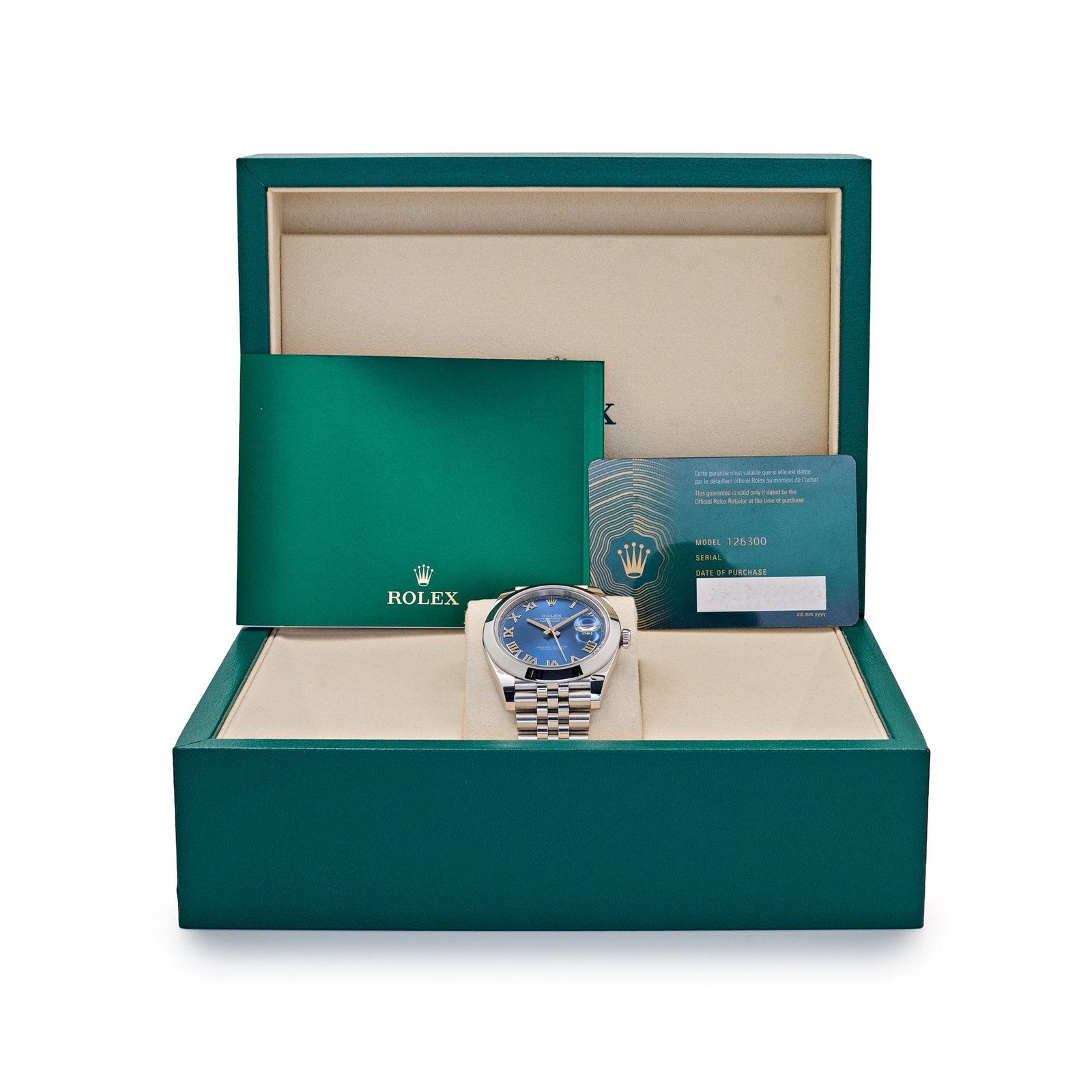 Rolex Datejust 41 126300 Stainless Steel Blue Roman Dial Jubilee (2025) - Image 9