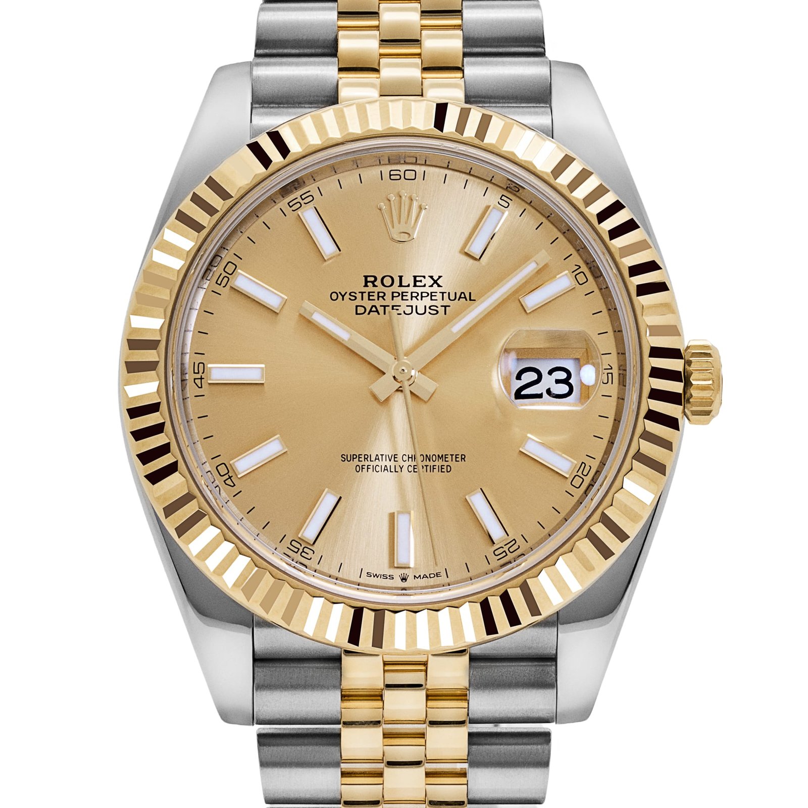 Rolex Datejust 41 126333 Stainless Steel Yellow Gold Champagne Dial Jubilee - Image 4
