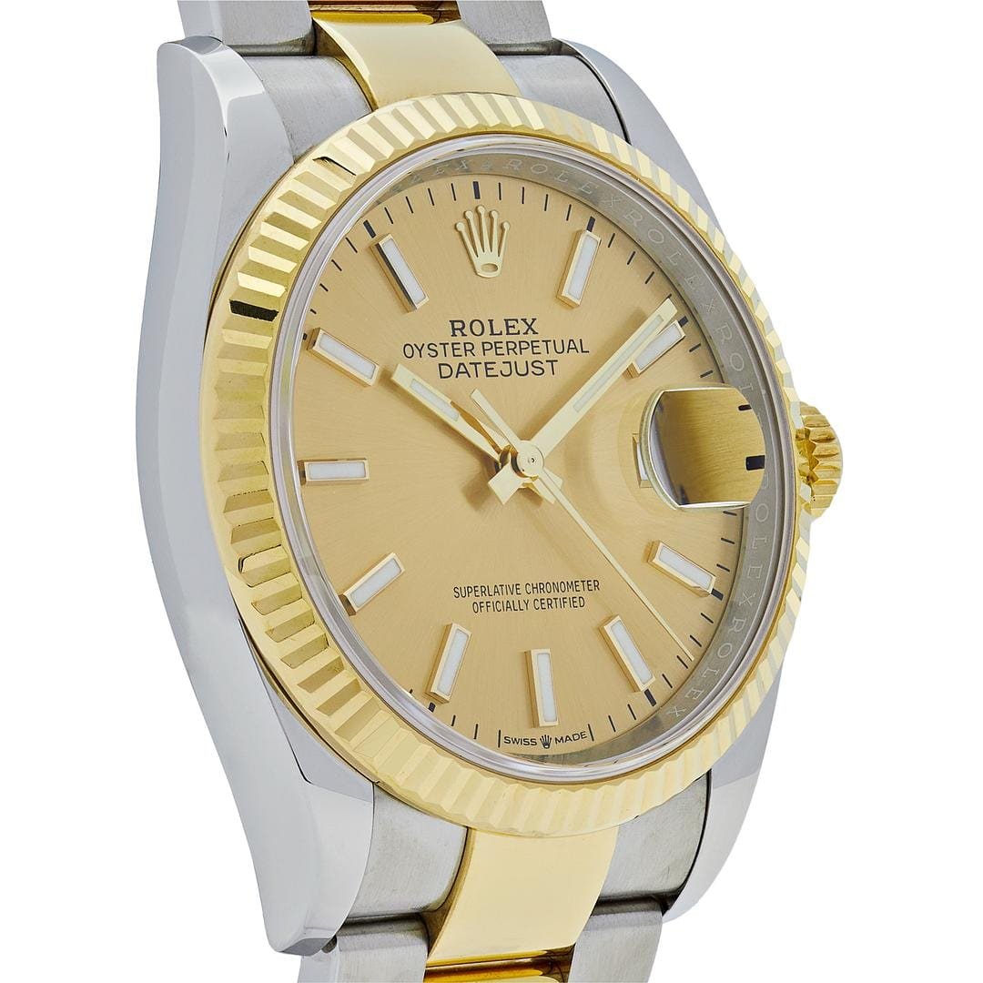 Rolex Datejust 41 126333 Stainless Steel Yellow Gold Champagne Dial Oyster - Image 5