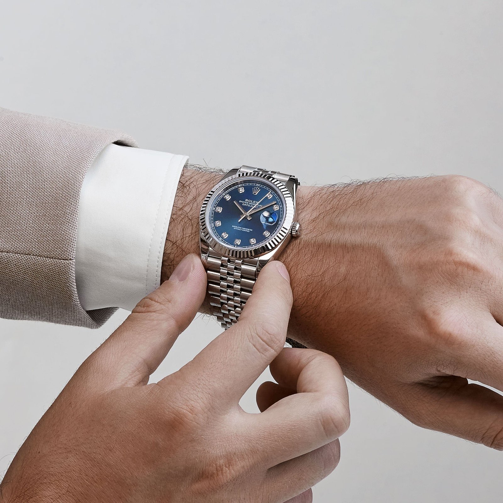 Rolex Datejust 41 126334 Stainless Steel Blue Diamond Dial Jubilee (2026) - Image 2