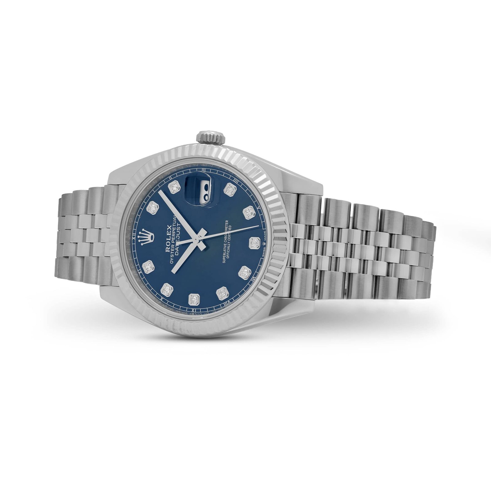Rolex Datejust 41 126334 Stainless Steel Blue Diamond Dial Jubilee (2026) - Image 4