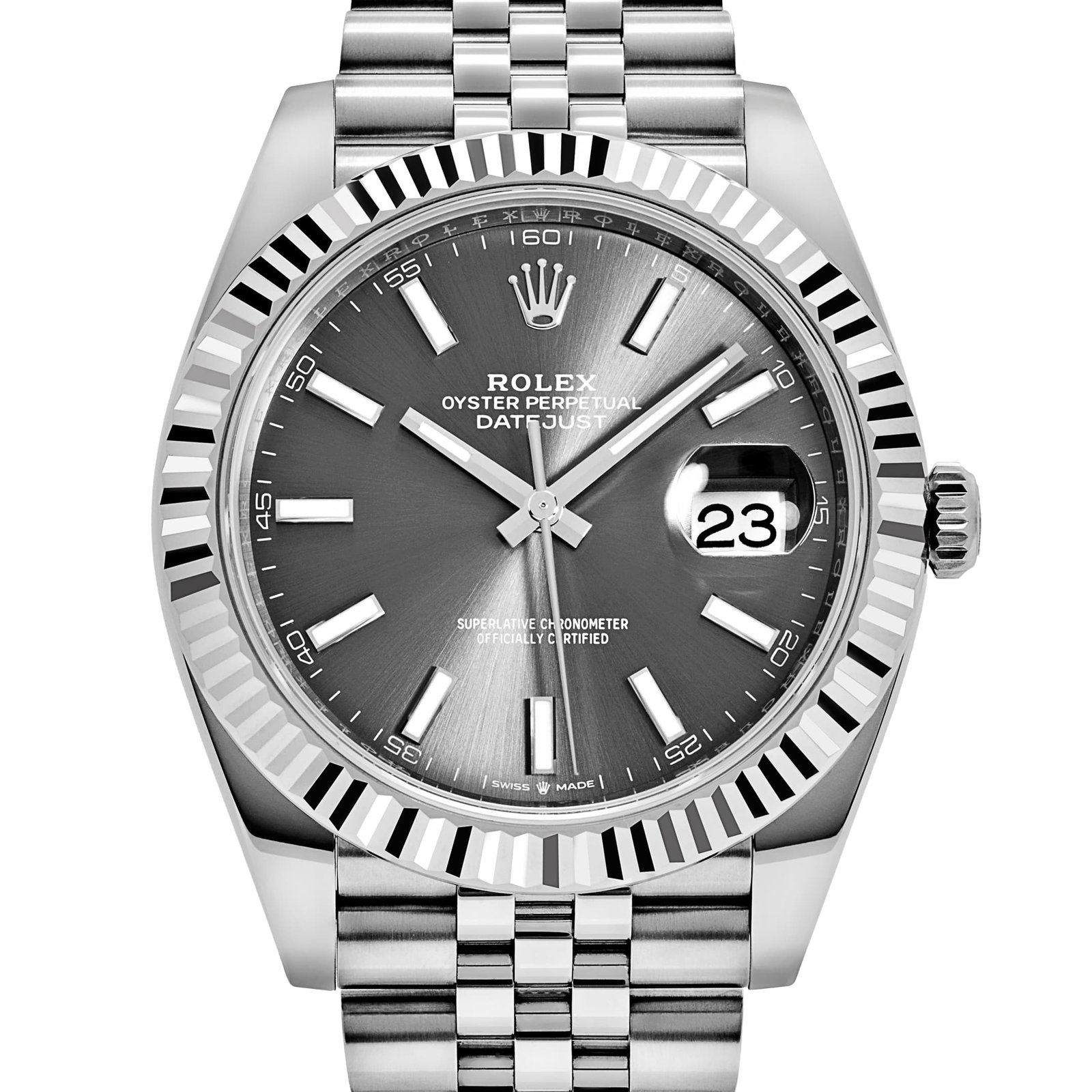 Rolex Datejust 41 126334 Stainless Steel Slate Dial Jubilee (2026) - Image 4