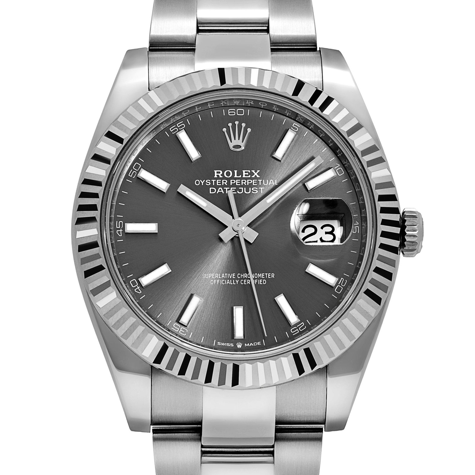 Rolex Datejust 41 126334 Stainless Steel Slate Dial Oyster (2026) - Image 4