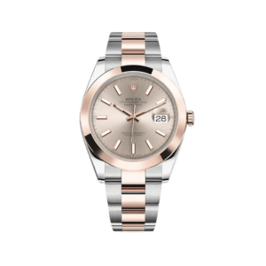 Rolex Datejust 41 126301 Stainless Steel Rose Gold Sundust Dial