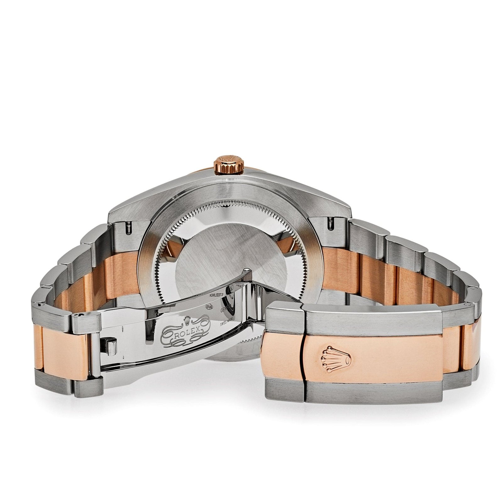 Rolex Datejust 41 126331 'Wimbledon' Rose Gold Stainless Steel Slate Dial Fluted Oyster - Image 4