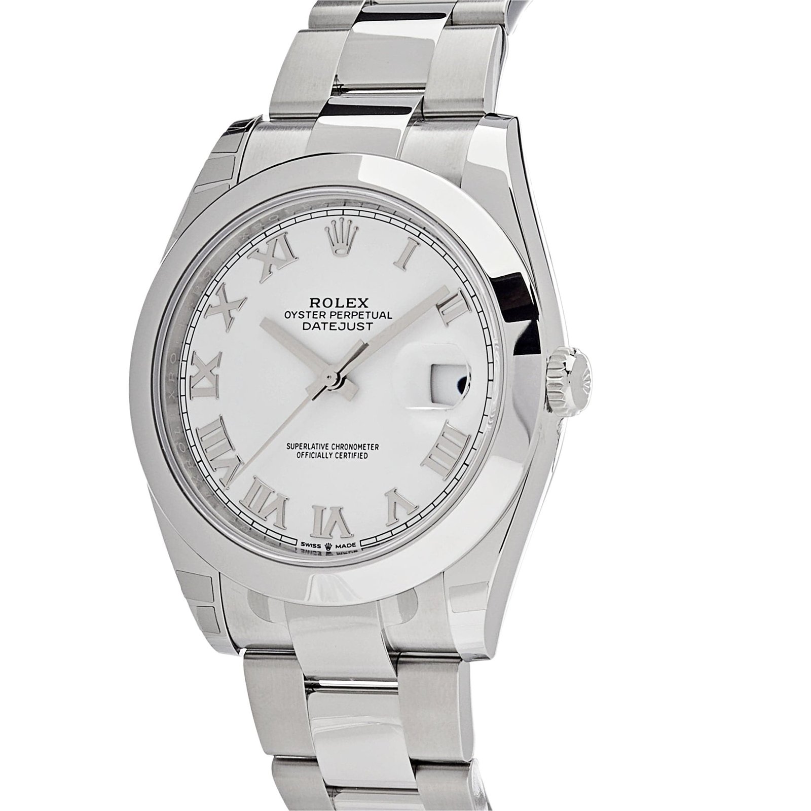 Rolex Datejust 41 126300 Stainless Steel White Roman Dial Oyster - Image 2