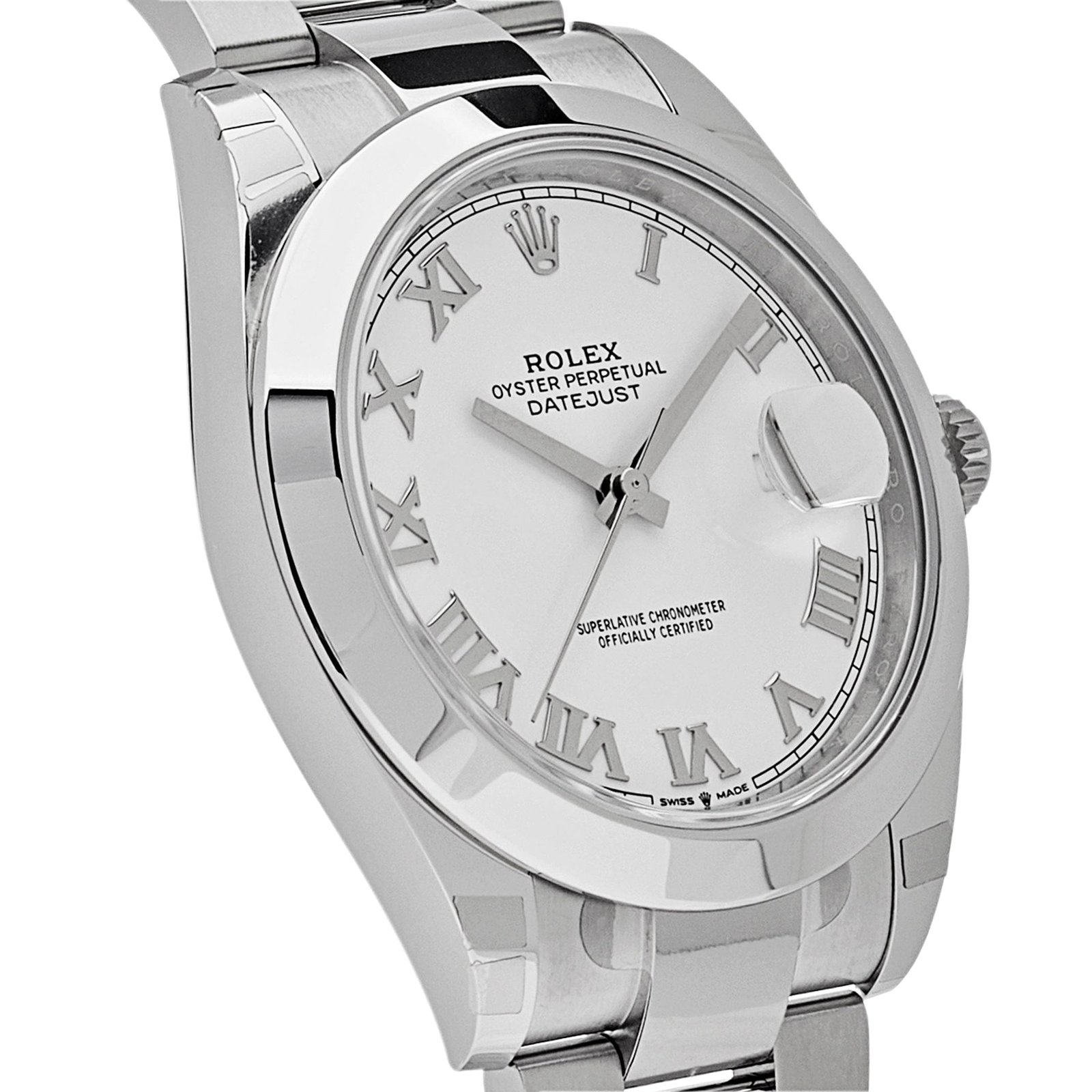 Rolex Datejust 41 126300 Stainless Steel White Roman Dial Oyster - Image 3