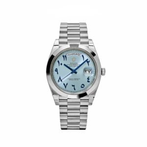 Rolex Day-Date 40 228206  Platinum Ice Blue Arabic Dial Smooth Dial