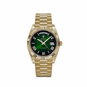 Rolex Day-Date 40 228238 Yellow Gold Green Ombre Roman Numerals Dial (2025)