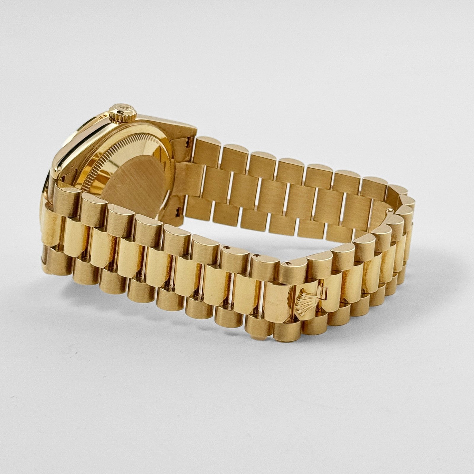 Rolex Day-Date 36 118398BR Yellow Gold Diamond Bezel Champagne Diamond Dial - Image 7