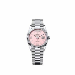 Rolex Day-Date 36 128236 Platinum Pink Opal Diamond Dial President (2026)
