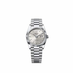 Rolex Day-Date 36 128236 Platinum Silver Dial President (2026)
