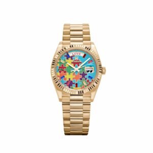 Rolex Day-Date 36 128238 'Emoji Puzzle' Yellow Gold