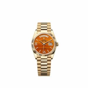 Rolex Day-Date 36 128238 Yellow Gold Carnelian Diamond Dial President (2026)