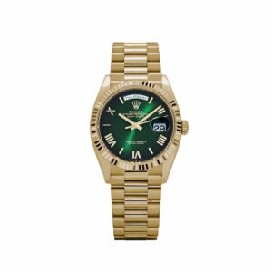 Rolex Day-Date 36 128238 Yellow Gold Green Ombre Roman Numeral Dial (2025)